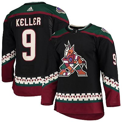 Men s adidas Clayton Keller Black Arizona Coyotes Home Authentic Pro Player Jersey