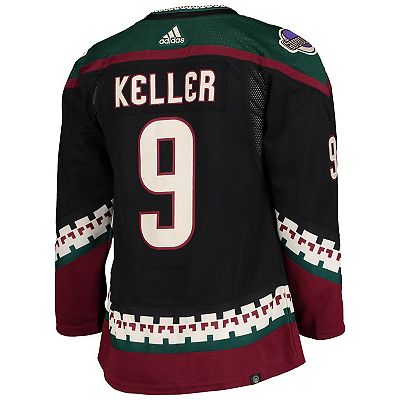 Men s adidas Clayton Keller Black Arizona Coyotes Home Authentic Pro Player Jersey