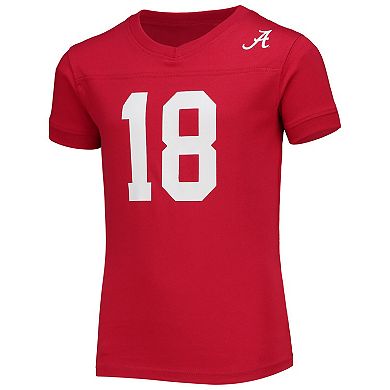 Youth Wes & Willy Crimson Alabama Crimson Tide Football T-Shirt & Pants Sleep Set