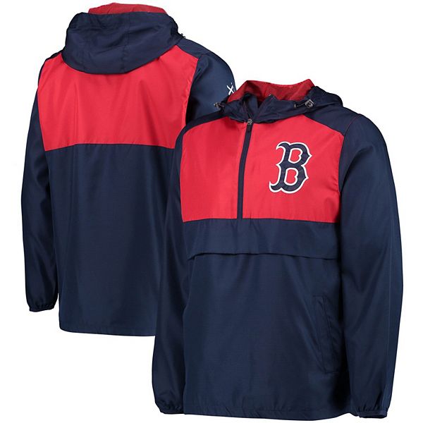 Boston Red Sox G-III Sports by Carl Banks High Heat V-Neck Pullover Jacket  - Navy/Red