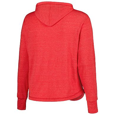 Women's Soft as a Grape Red Washington Nationals Plus Size Full-Zip Lightweight Hoodie Top