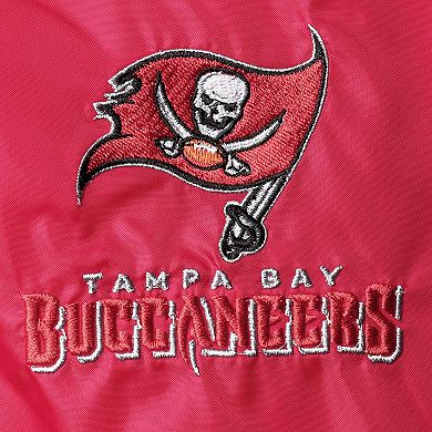 Men's Dunbrooke Red Tampa Bay Buccaneers Coaches Classic Raglan Full-Snap Windbreaker Jacket