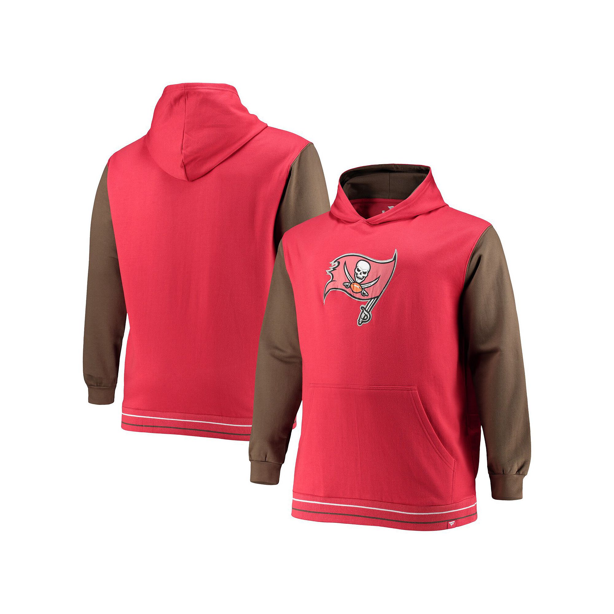 Mens Fanatics Branded Red/Pewter Tampa Bay Buccaneers Big & Tall Block Par