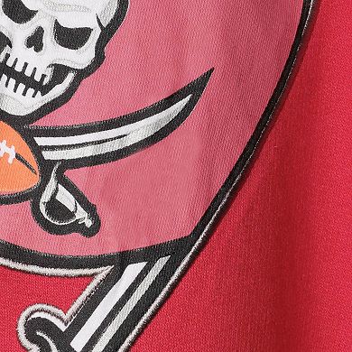 Men's Fanatics Red/Pewter Tampa Bay Buccaneers Big & Tall Block Party Pullover Hoodie