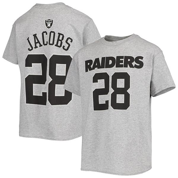 Infant Josh Jacobs Black Las Vegas Raiders Mainliner Name & Number Bodysuit