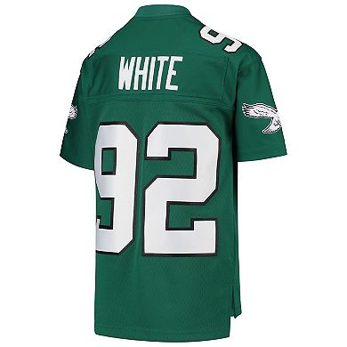 Youth Mitchell & Ness Reggie White Green Philadelphia Eagles 1990 Legacy Retired Player Jersey