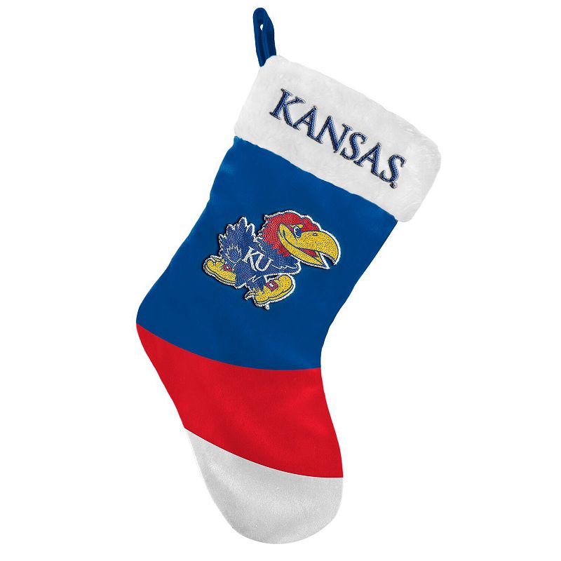 FOCO Kansas Jayhawks Colorblock Stocking, KNS Blue