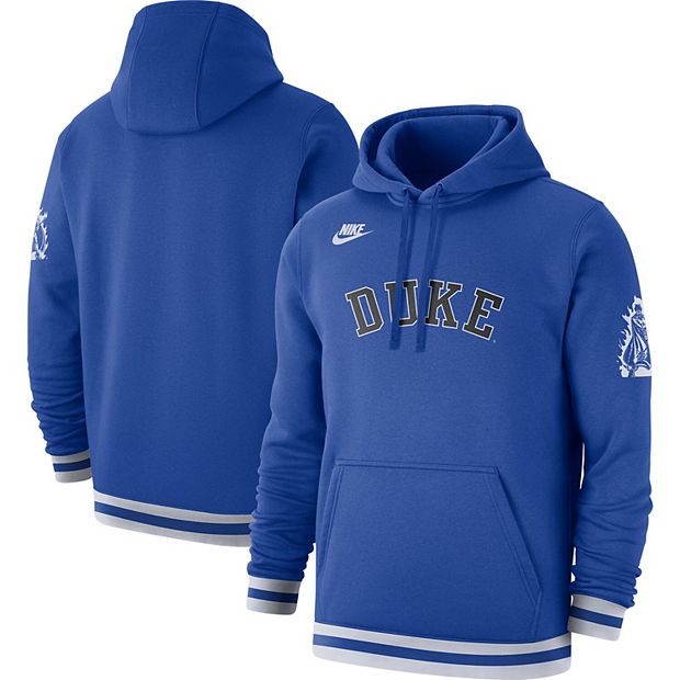 Men s Nike Royal Duke Blue Devils Retro Pullover Hoodie