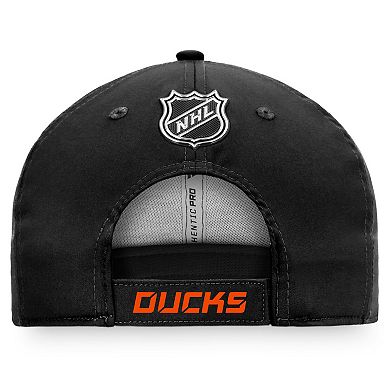 Men's Fanatics Branded Black Anaheim Ducks Authentic Pro Team Locker Room Adjustable Hat