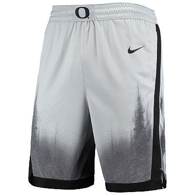 Men s Nike Gray Black Oregon Ducks Limited Performance Basketball Shorts