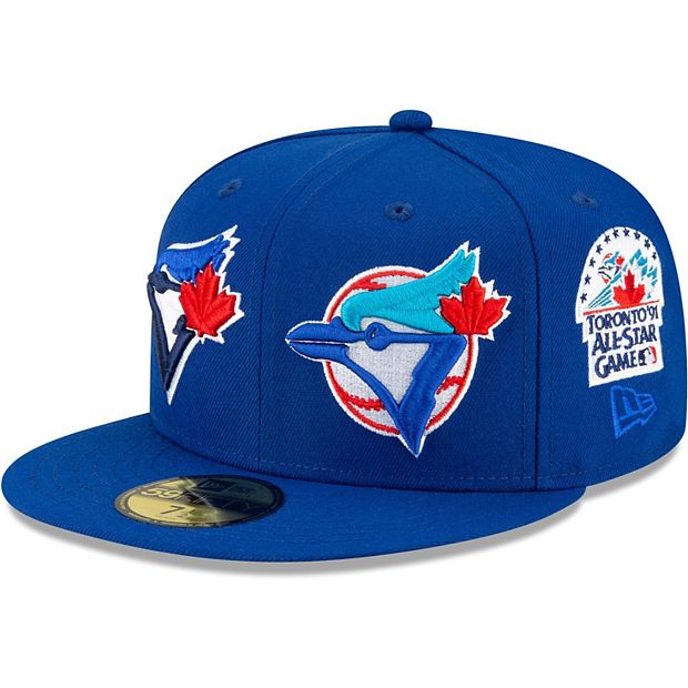 New Era 59FIFTY Toronto Blue Jays Patch Pride Fitted Hat Royal Blue