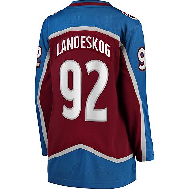 Women's Fanatics Branded Gabriel Landeskog Burgundy Colorado Avalanche Home Premier Breakaway Player Jersey