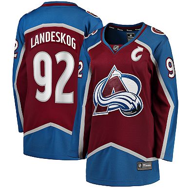 Women's Fanatics Branded Gabriel Landeskog Burgundy Colorado Avalanche Home Premier Breakaway Player Jersey