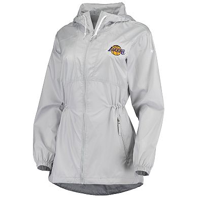 Women's Columbia Gray Los Angeles Lakers Flashback Full-Zip Jacket