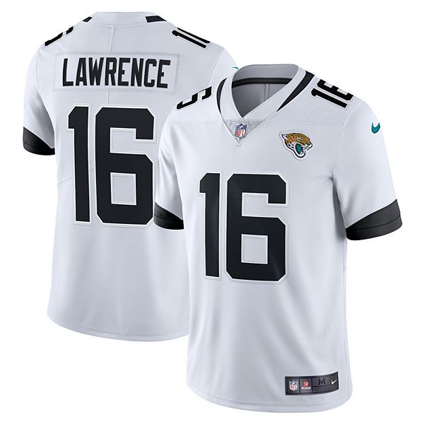 Trevor Lawrence Jacksonville Jaguars Unsigned White Jersey Spotlight Photograph