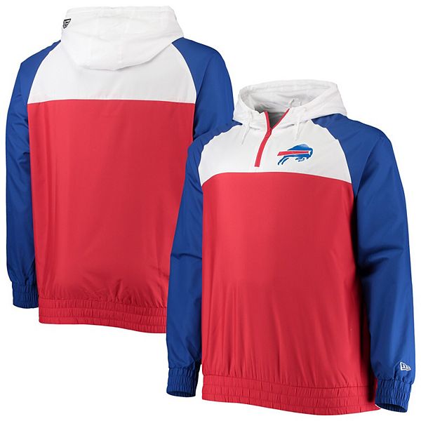 Buffalo Bills Big & Tall Fleece Raglan Full-Zip Hoodie Jacket