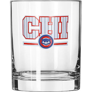 Chicago Cubs Letterman 14oz. Rocks Glass