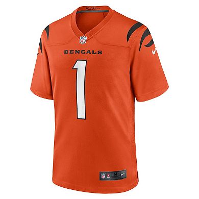 Men's Nike Ja'Marr Chase Orange Cincinnati Bengals Alternate Game Jersey