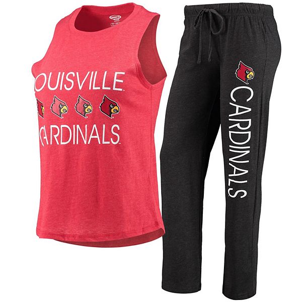 Concepts Sport Women's Black, Red Louisville Cardinals Tank Top and Pants  Sleep Set - Macy's