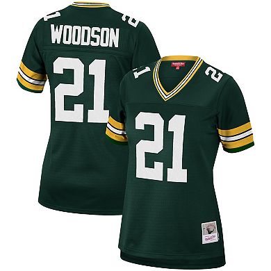 Women's Mitchell & Ness Charles Woodson Green Green Bay Packers 2010