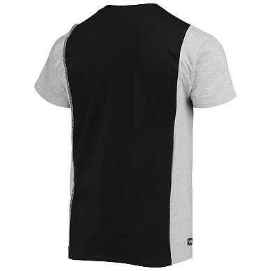 Men's Refried Apparel Black/Heathered Gray San Francisco 49ers Sustainable Split T-Shirt