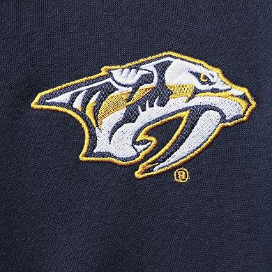 Men's Starter Navy/Gold Nashville Predators Playoffs Color Block Full