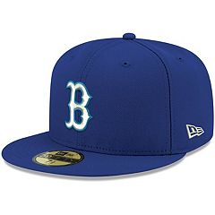 Men's New Era Light Blue Boston Red Sox B City Connect 39THIRTY Flex Hat