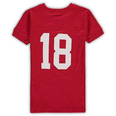 Preschool Wes & Willy Crimson Alabama Crimson Tide Football V-Neck T-Shirt and Pants Sleep Set