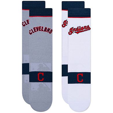 Youth Cleveland Indians 2-Pack Uniform Home & Away Crew Socks