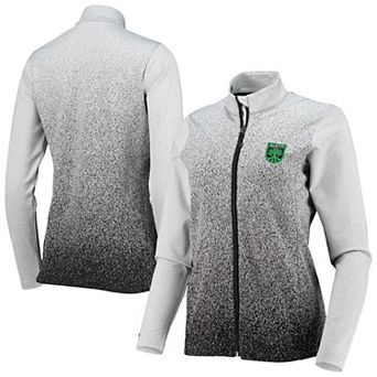 Women's Antigua White/Black Austin FC Guide Full-Zip Jacket