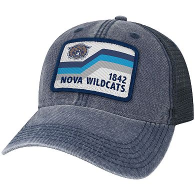 Men's Navy Villanova Wildcats Sun & Bars Dashboard Trucker Snapback Hat