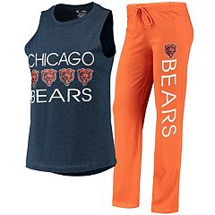 Lids Chicago Bears Concepts Sport Women's Plus Mainstay Flannel Full-Button  Long Sleeve Nightshirt - Navy