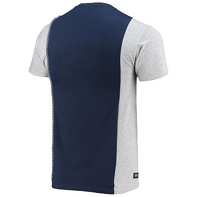 Men's Refried Apparel Navy/Heathered Gray Tennessee Titans Sustainable Split T-Shirt