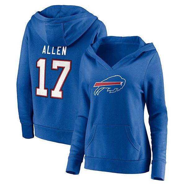 Women's Fanatics Branded Royal/Red Buffalo Bills Lock It Down Pullover  Hoodie