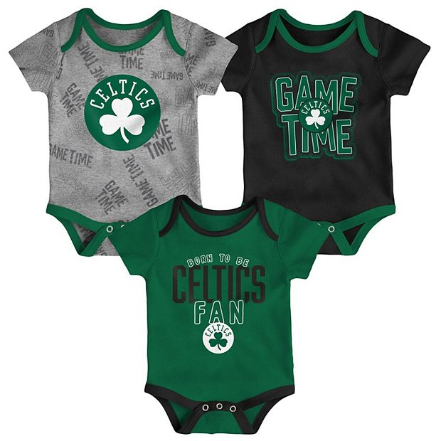 Infant Kelly Green/Black/Heathered Gray Boston Celtics Game Time