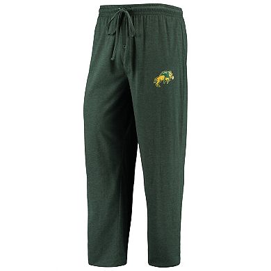 Men's Concepts Sport Green/Heathered Charcoal NDSU Bison Meter Long Sleeve T-Shirt & Pants Sleep Set