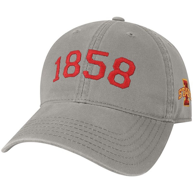 Mens Gray Iowa State Cyclones Radius Adjustable Hat, ISU Grey
