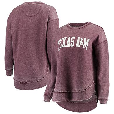 Women's Pressbox Maroon Texas A&M Aggies Vintage Wash Pullover Sweatshirt