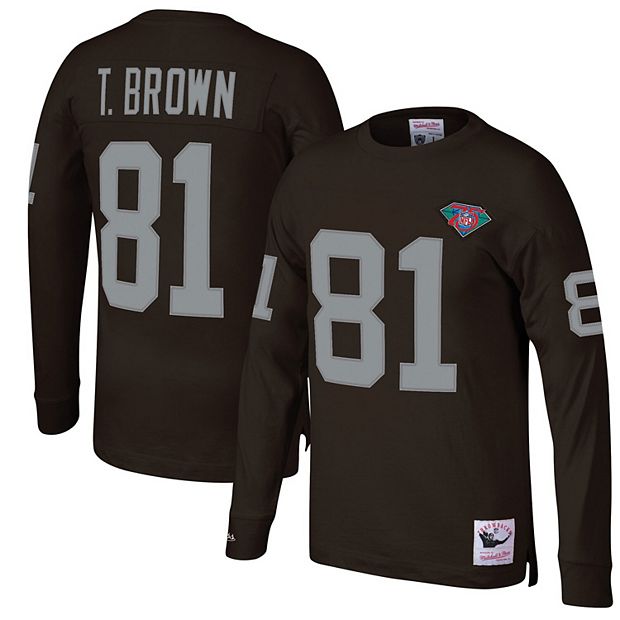 Men's Mitchell & Ness Tim Brown Black Los Angeles Raiders