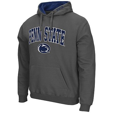 Men's Colosseum Charcoal Penn State Nittany Lions Arch & Logo 3.0 Pullover Hoodie