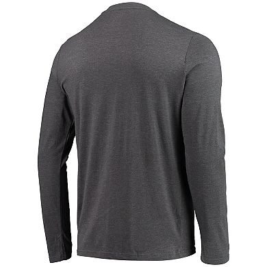 Men's Concepts Sport Black/Heathered Charcoal Army Black Knights Meter Long Sleeve T-Shirt & Pants Sleep Set