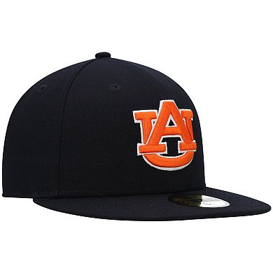 Men's New Era Navy Auburn Tigers Logo Basic 59FIFTY Fitted Hat