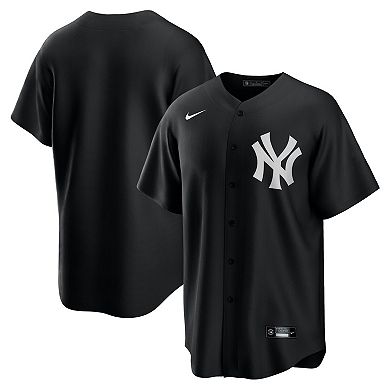 Men's Nike Black/White New York Yankees Official Replica Jersey