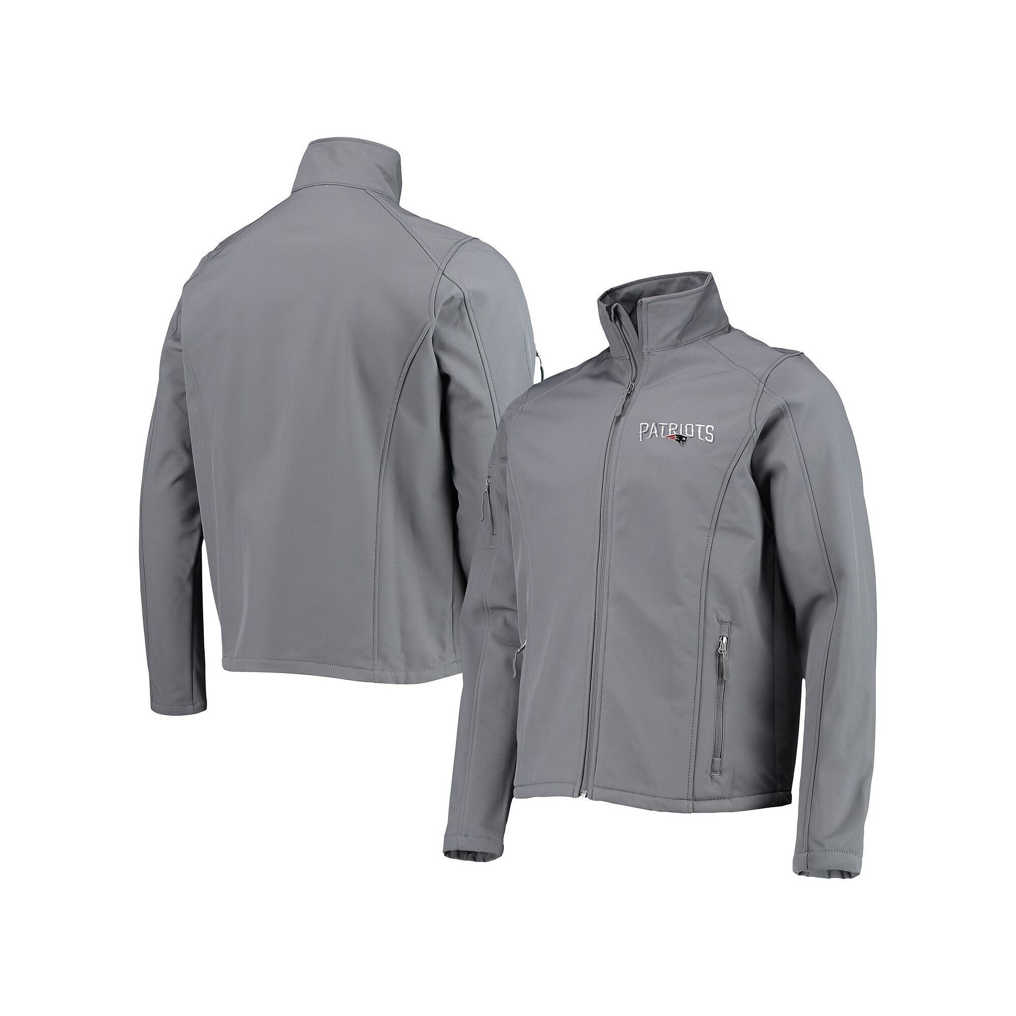 Mens Dunbrooke Charcoal New England Patriots Sonoma Softshell Full-Zip Jac