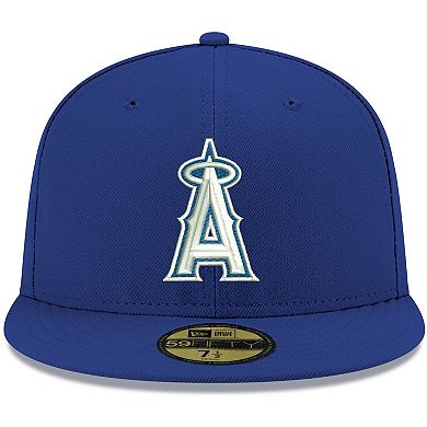 Men's New Era Royal Los Angeles Angels White Logo 59FIFTY Fitted Hat
