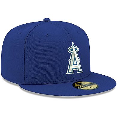 Men's New Era Royal Los Angeles Angels White Logo 59FIFTY Fitted Hat