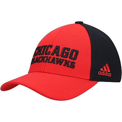 Men's adidas Red Chicago Blackhawks Locker Room Adjustable Hat
