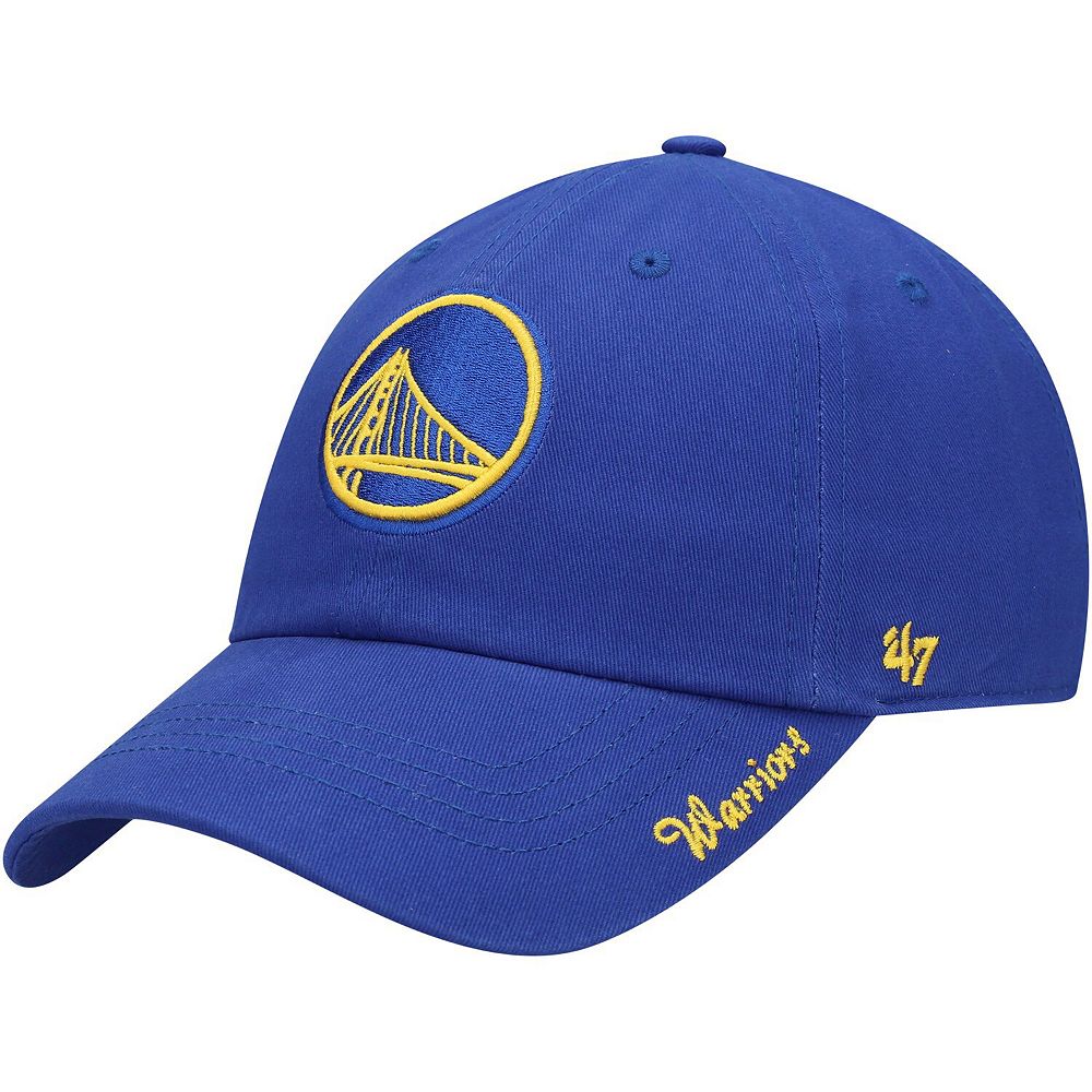 Women's '47 Royal Golden State Warriors Miata Clean Up Logo Adjustable Hat