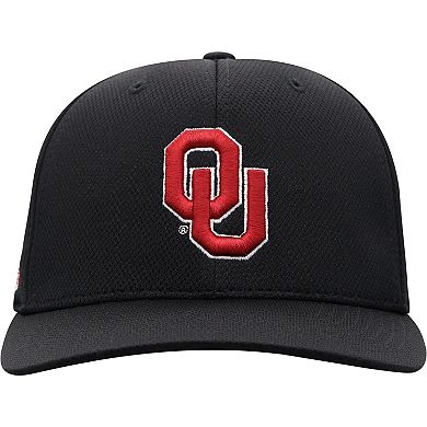 Men's Top of the World Black Oklahoma Sooners Reflex Logo Flex Hat