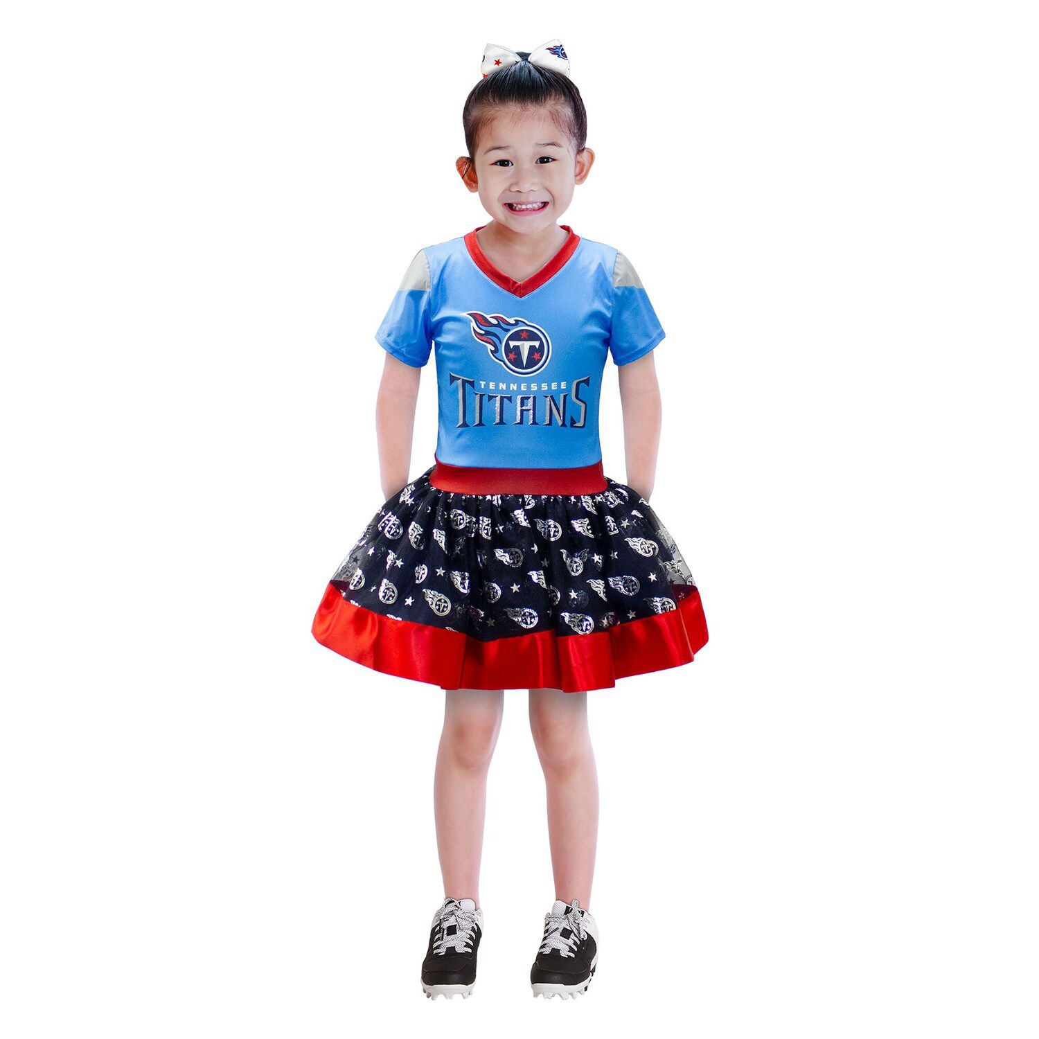 Girls Preschool Navy Dallas Cowboys Spirit Cheerleader Two-Piece Set with Bloomers